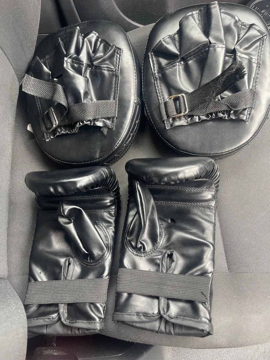 Boxing pads and gloves - Image 2