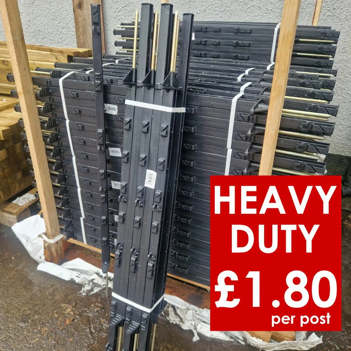 Plastic Fence Posts 3ft 5ft Heavy Duty Packs of 10 - Image 4