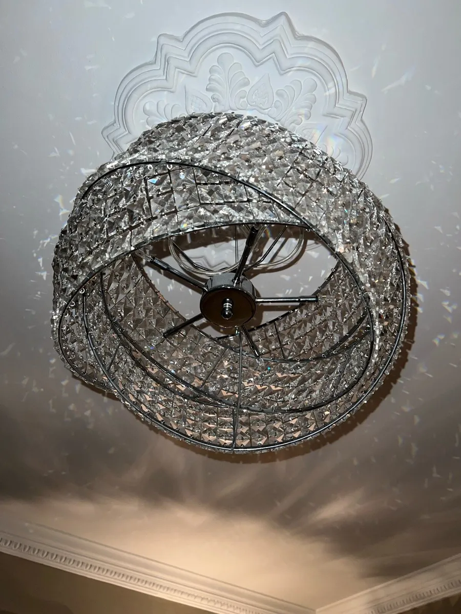 Venetian 5 Light Chandelier + Wall Lights - Image 2