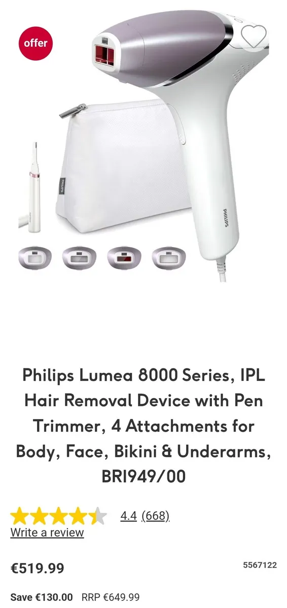 Philips Lumea 8000 Series (IPL Hair Removal) - Image 4
