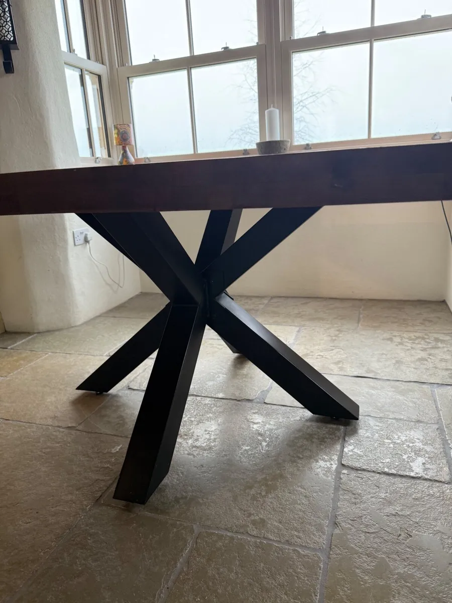 Dining table solid oak - Image 1