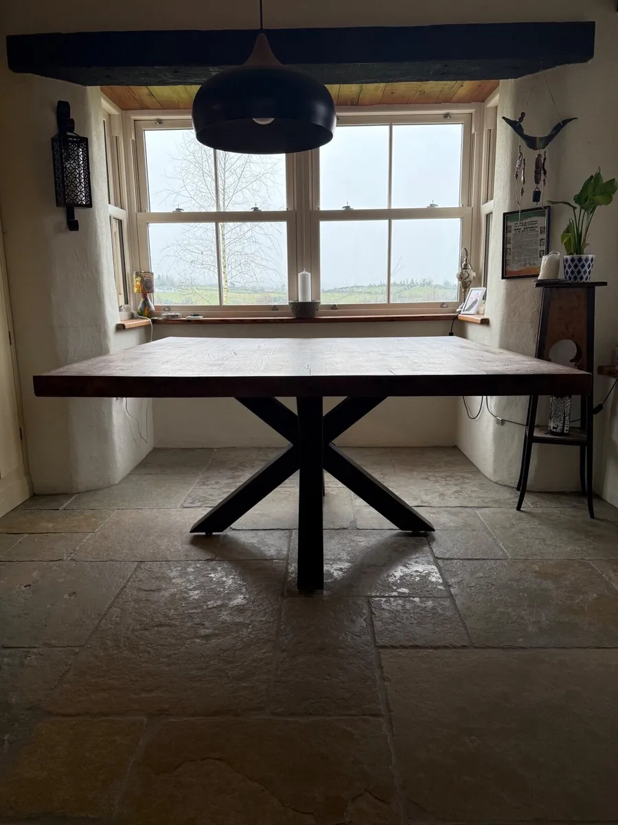 Dining table solid oak - Image 3