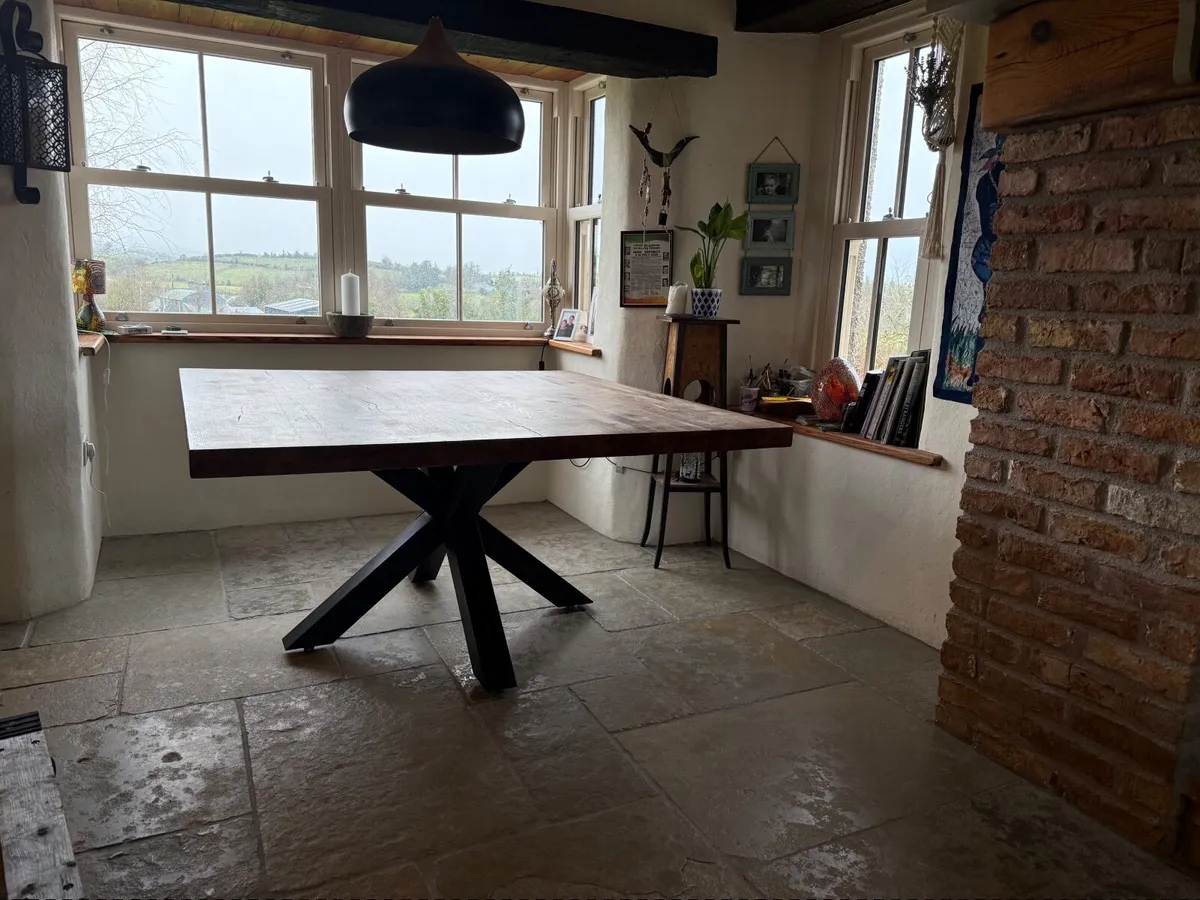 Dining table solid oak - Image 4