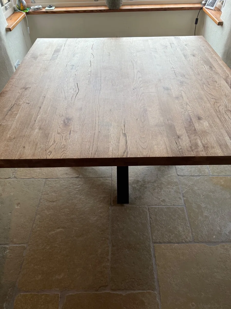 Dining table solid oak - Image 2