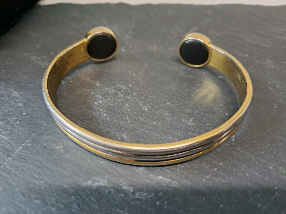 Bioflow duet magnetic bracelet gold plated - Image 1