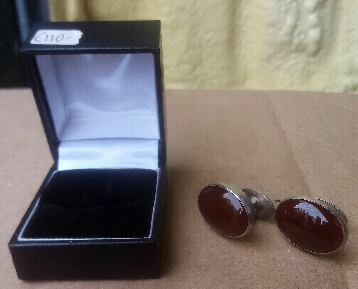 Pair Silver Cufflinks - Image 4