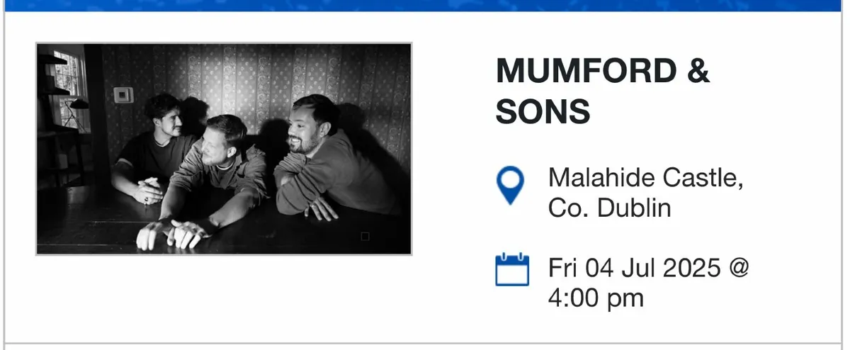 Mumford & Sons - MALAHIDE CASTLE Dublin 4th July 2