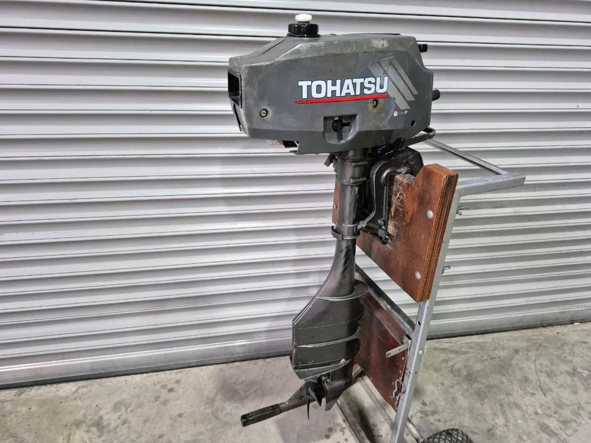 Tohatsu 3.5hp 2 stroke long shaft boat outboard, - Image 2