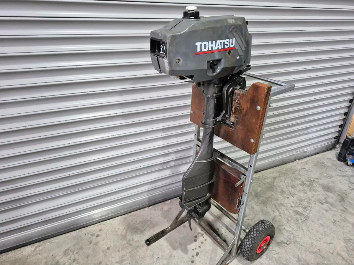 Tohatsu 3.5hp 2 stroke long shaft boat outboard, - Image 4