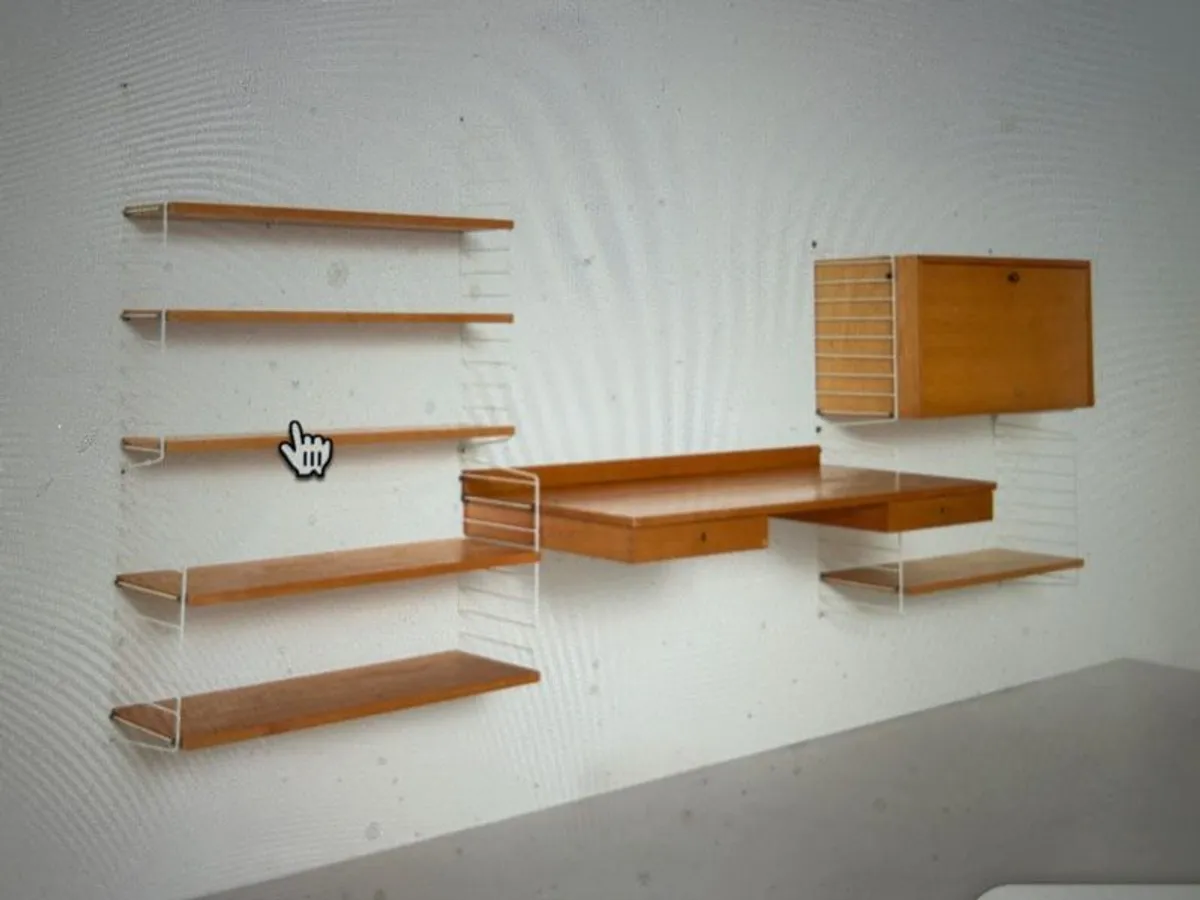 String Home Office Shelving System by Kajsa & Nisse Strinning  1950s - Image 1
