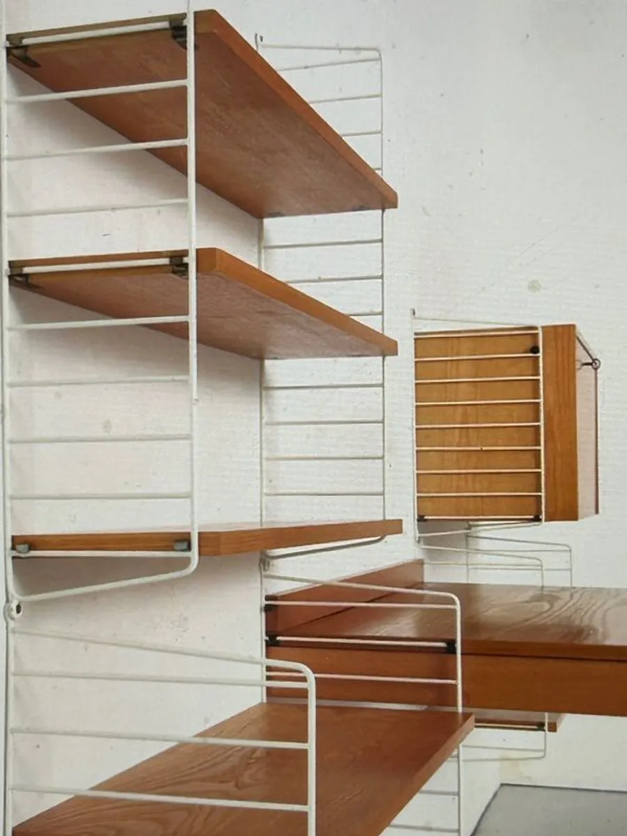 String Home Office Shelving System by Kajsa & Nisse Strinning  1950s - Image 3