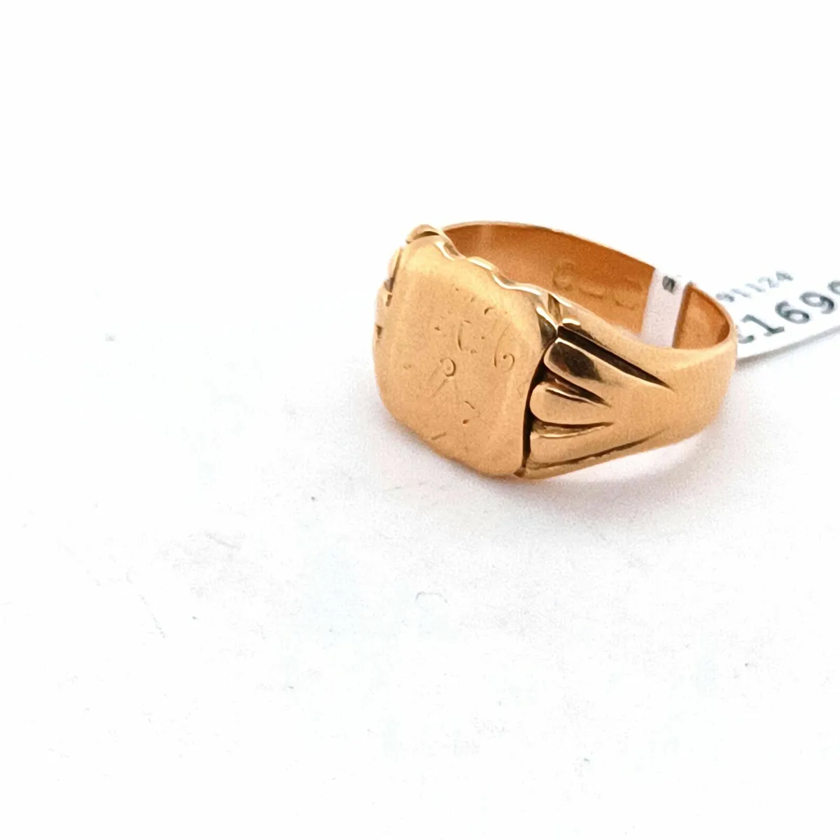 18k Yellow Gold Antique Masonic Ring - Image 4