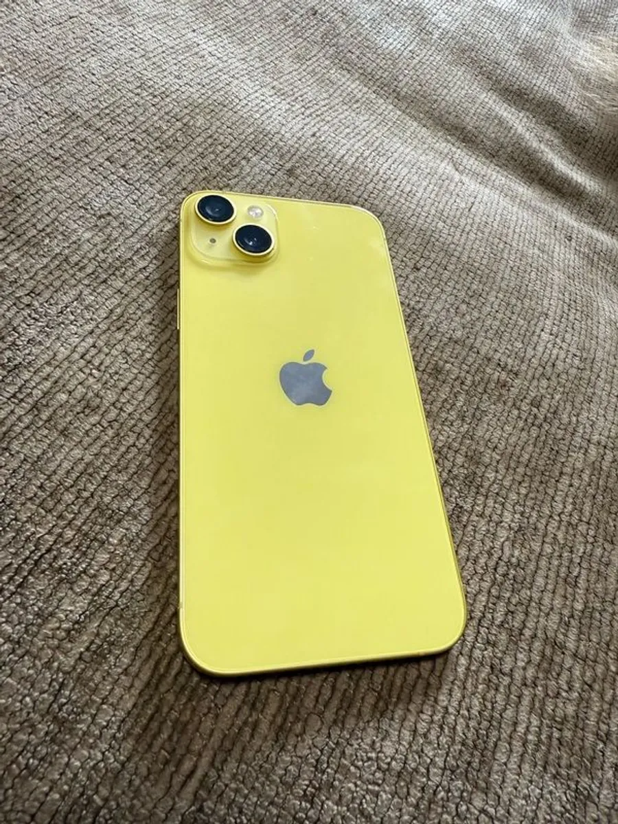 iPhone 14 Plus- Yellow like new - Image 1