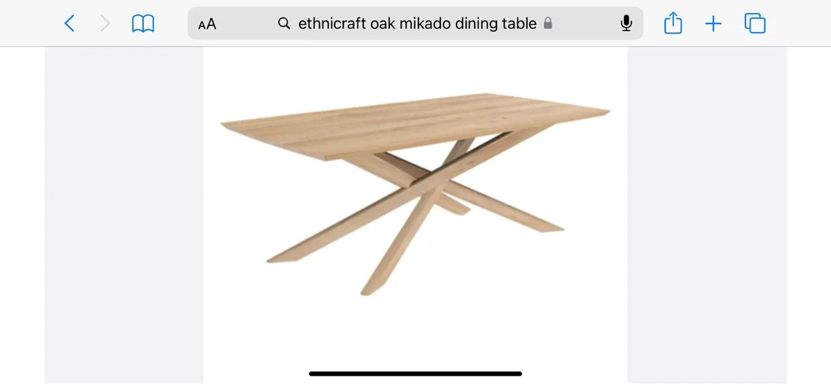 Ethnicraft mikado dining  table brand new in crate - Image 2