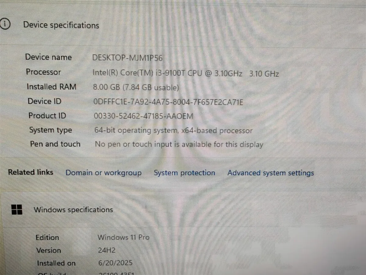 HP Prodesk 400 G5 Tiny PC | i3 (9th gen) | 8GB | - Image 4