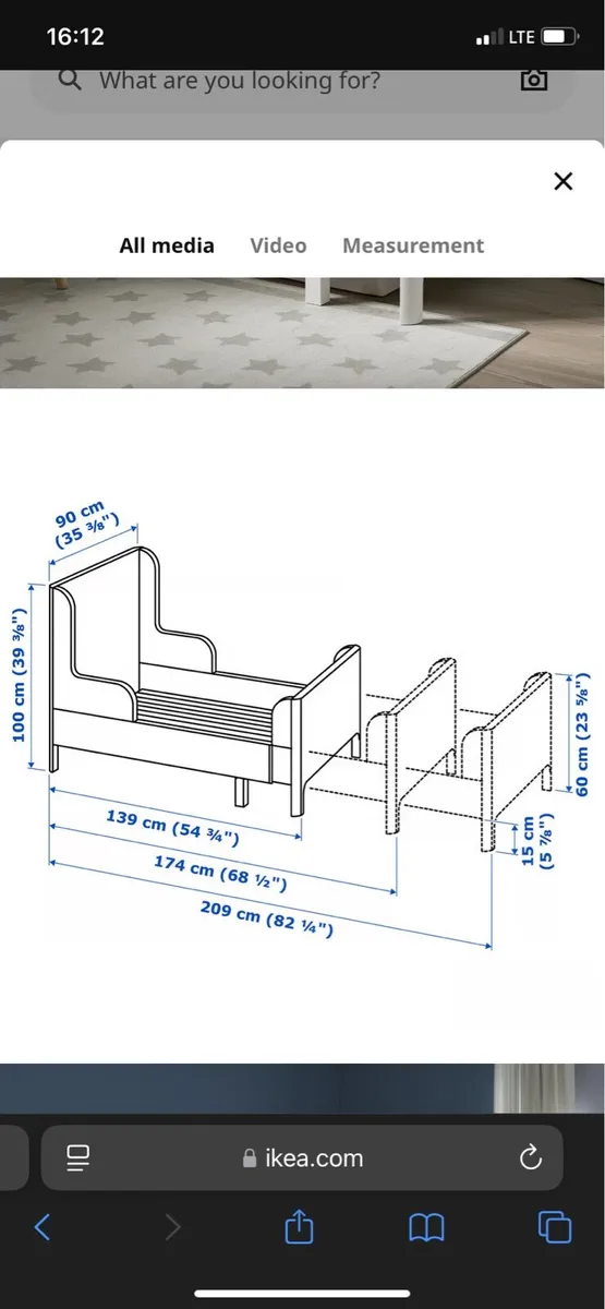 Kids extendable bed - Image 3