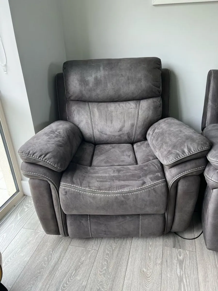 Reclining Sofa and reclining chair for sale - Image 1