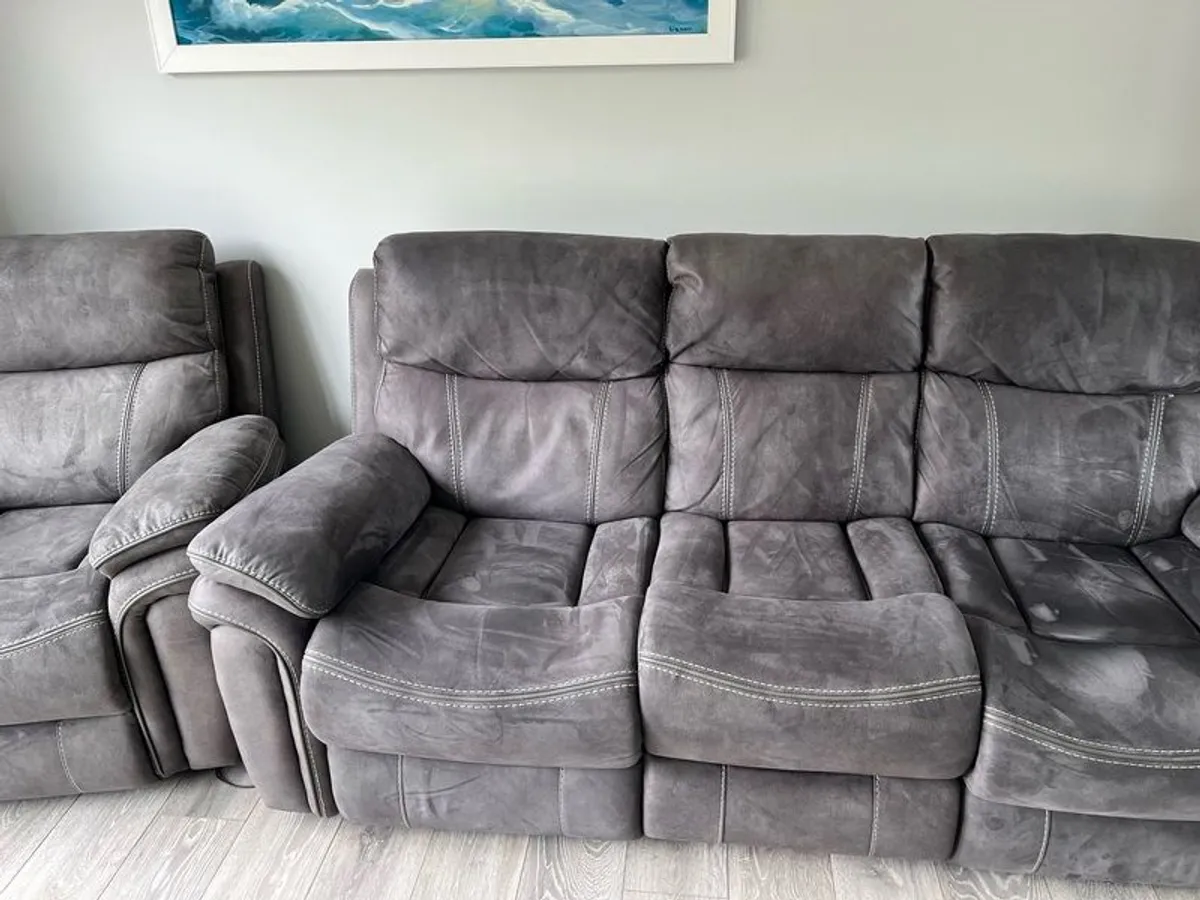 Reclining Sofa and reclining chair for sale - Image 2