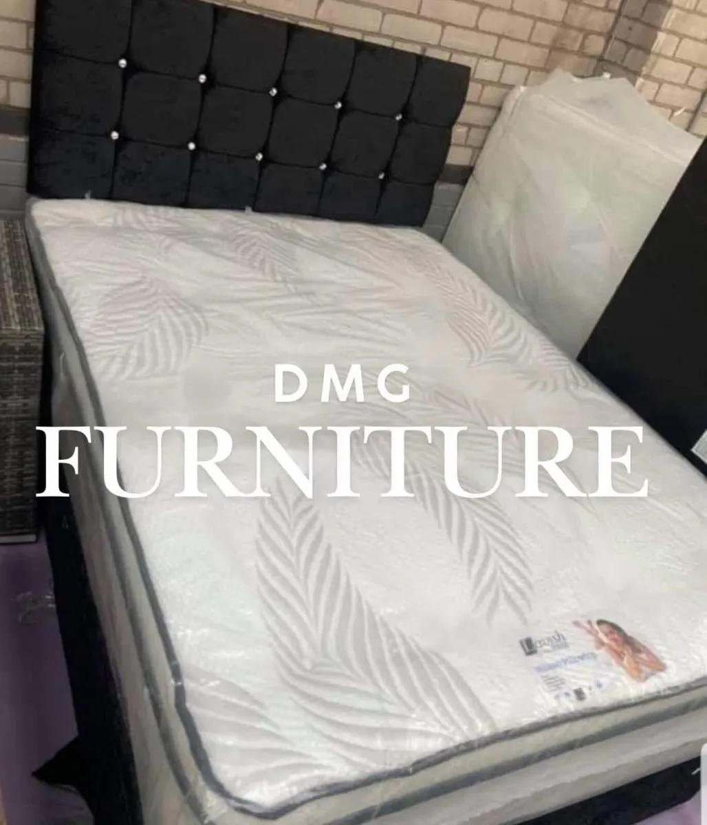 New Divan Beds With Mattresses And Headboard - Image 3