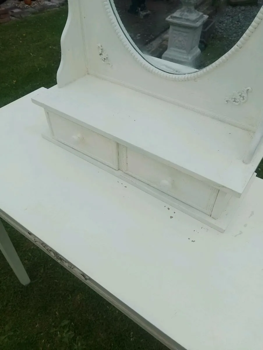 Dressing table with mirror - Image 4