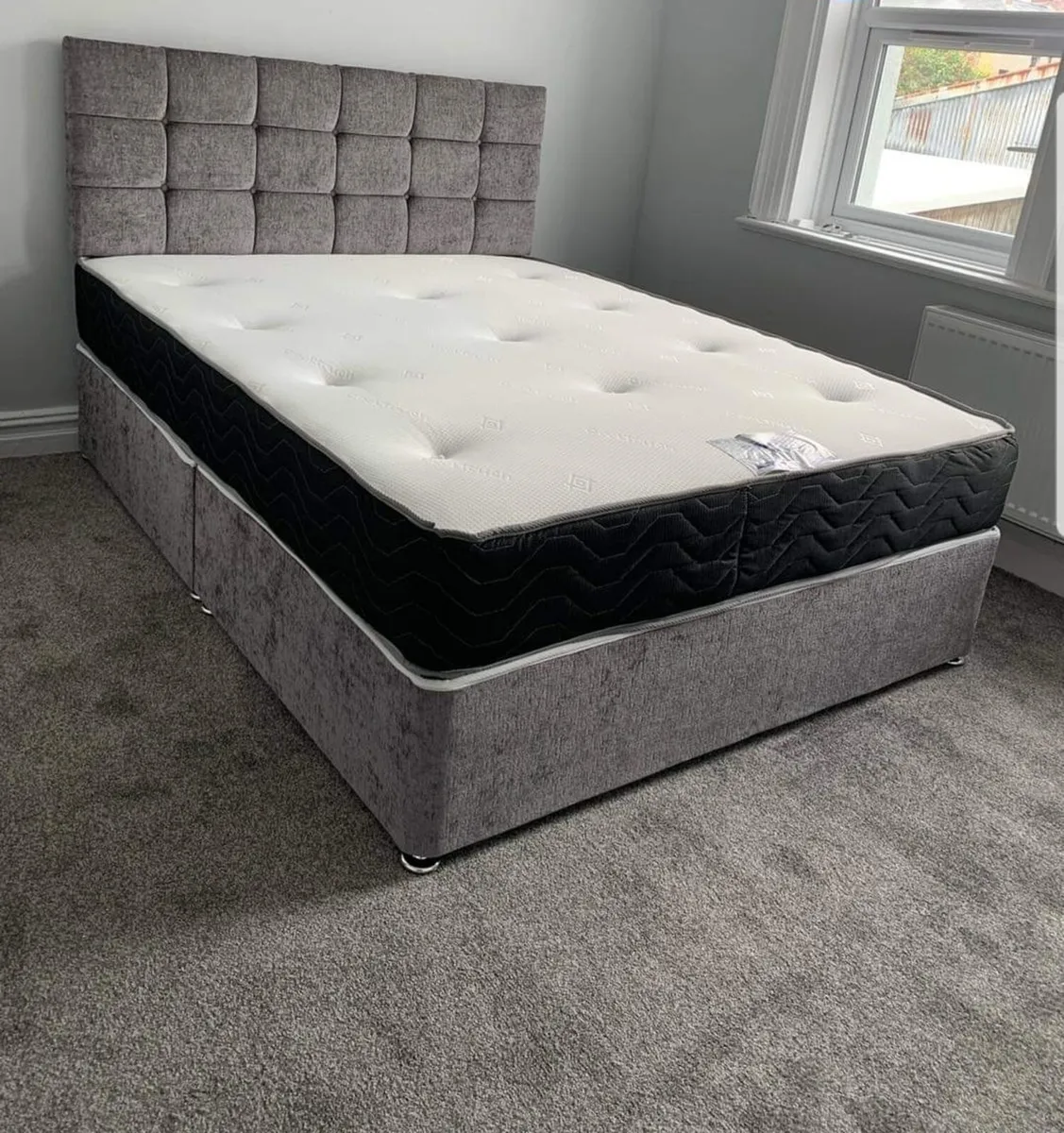 New Divan Beds With Mattresses And Headboard - Image 1