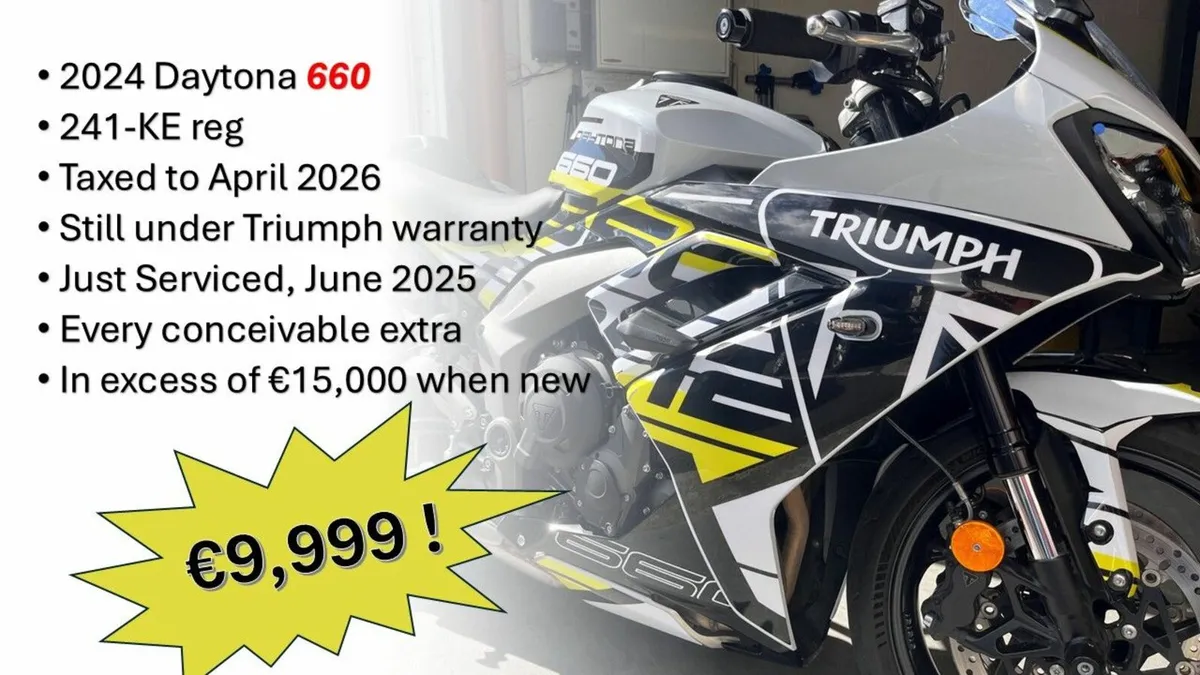 Triumph Daytona 2024 - 660cc - Image 2