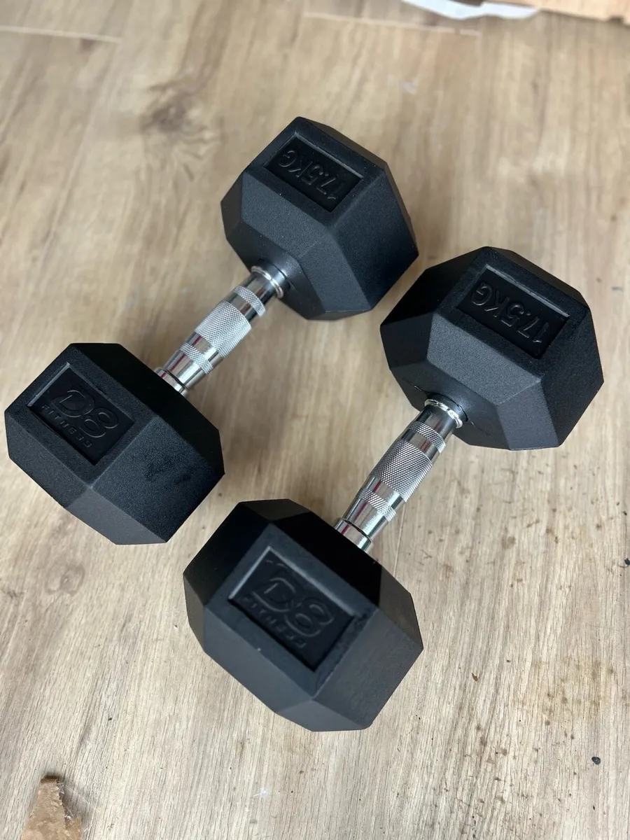 Hex Dumbbells, 17.5kg - Image 1