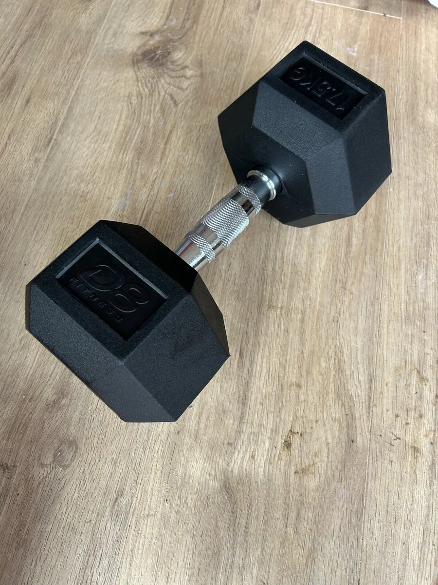 Hex Dumbbells, 17.5kg - Image 4