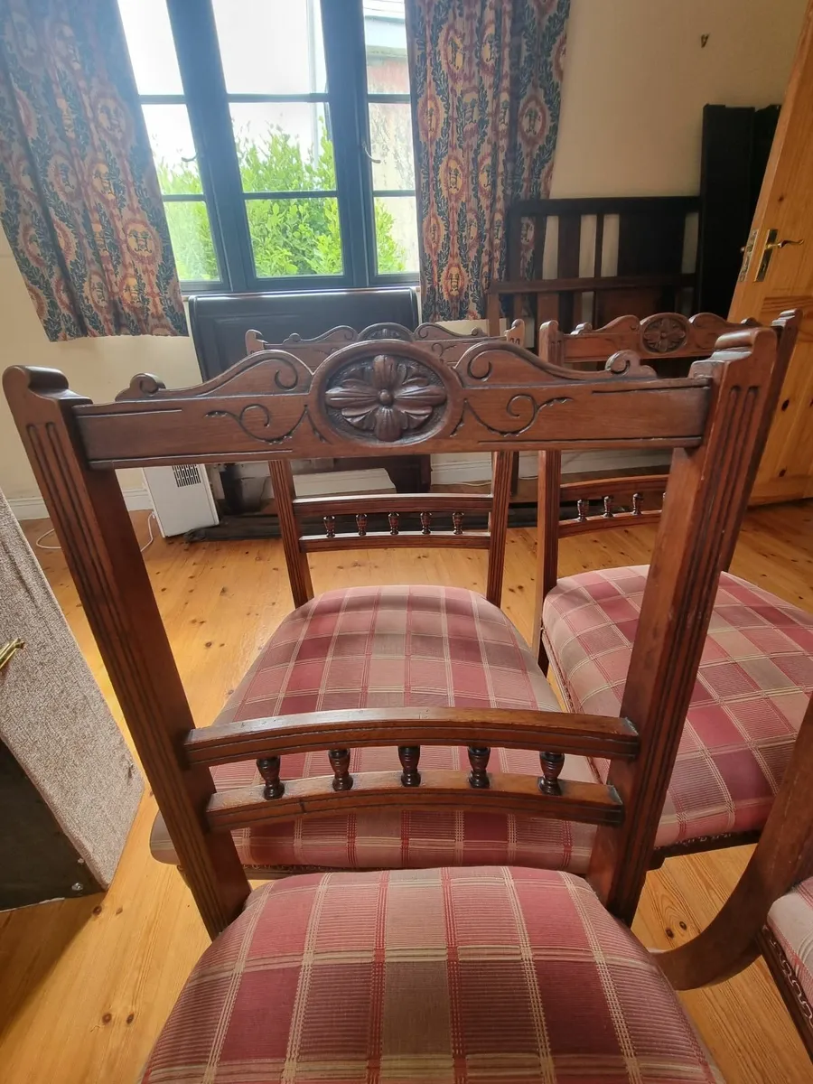 Antique Dining chairs - Image 3