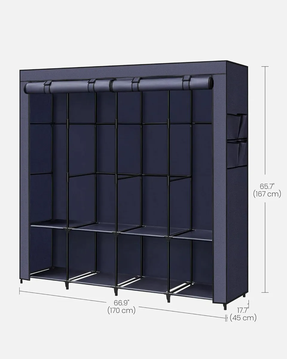 Clothes Wardrobe, Portable Closet Organiser - Image 2