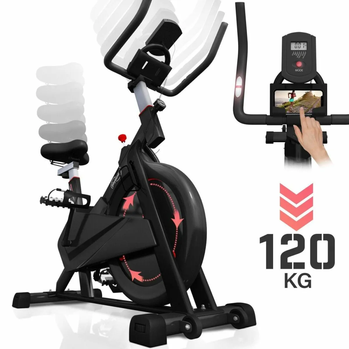 SPIN BIKE 8KG FLYWHEEL - FREE DELIVERY