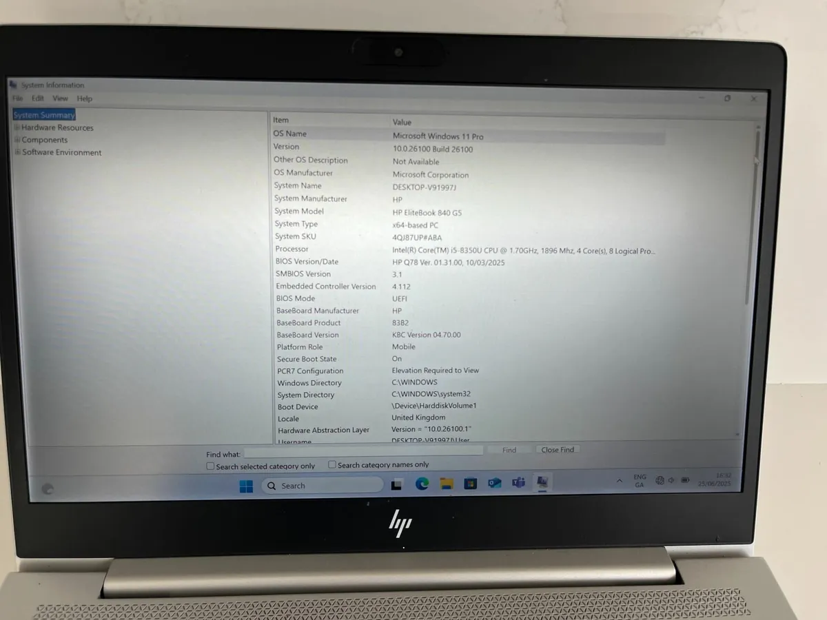 Hewlett Packard Elitebook 840 G5 - Image 4