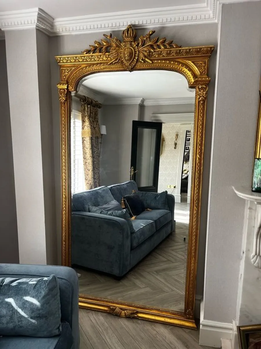 Large Antique Style Mirror - Image 2