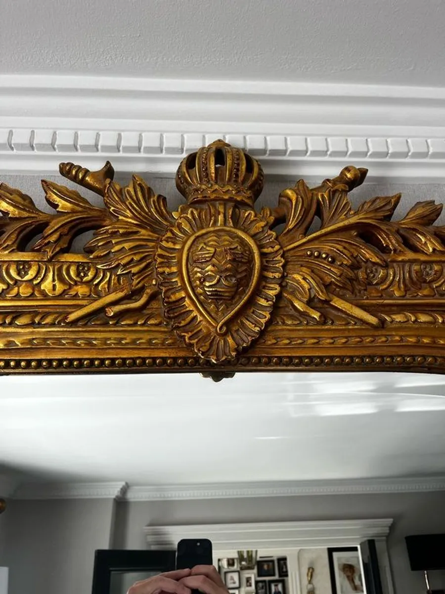 Large Antique Style Mirror - Image 3