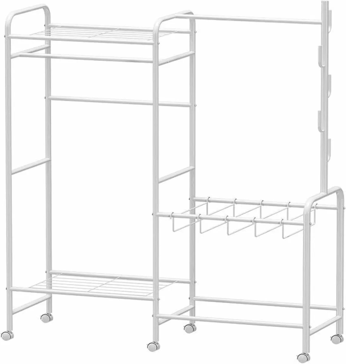 Heavy Duty Clothes Rail Wheels Garment Rack - Image 2