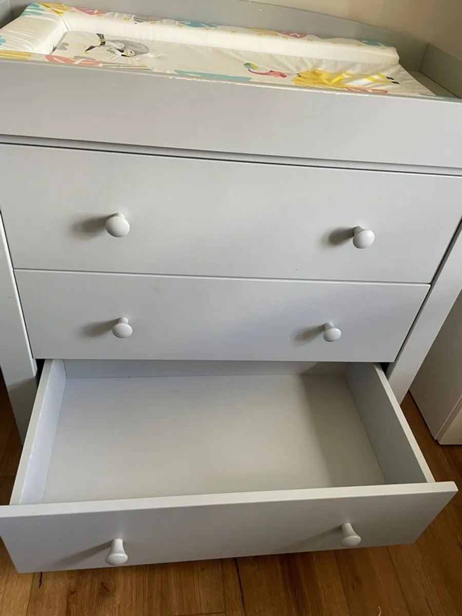 Baby Changing Dresser (Mamas and Papas Dover Dresser Changer - Grey) - Image 4