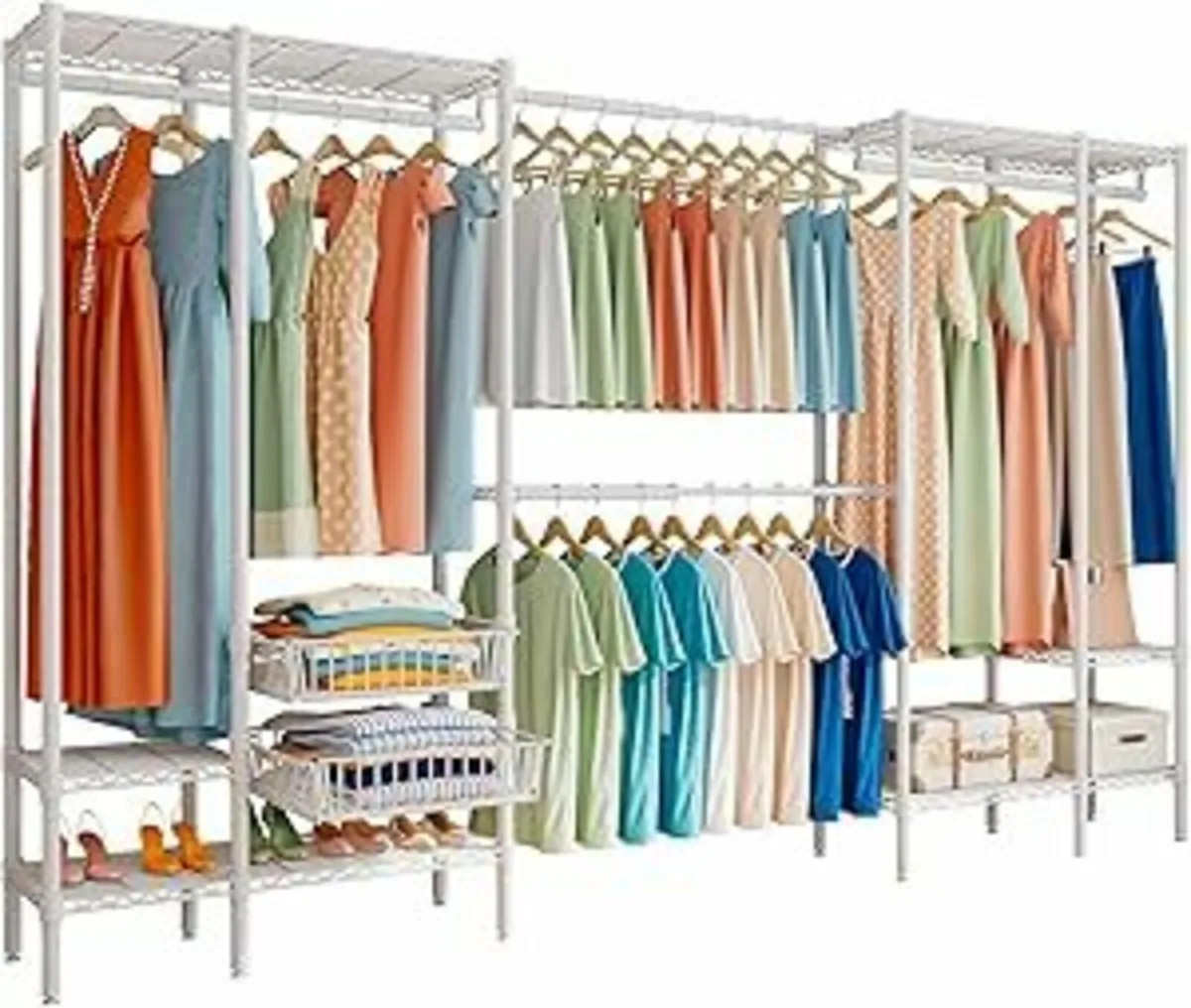 Extendable Clothes Rails Coat Rails Heavy Duty - Image 1