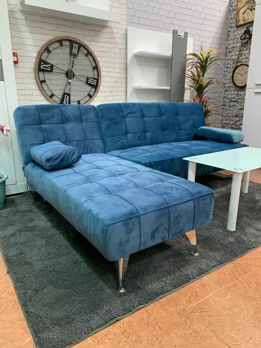 ✅ Sleek & Snug – Nordic Sofa Bed with Chaise - Image 1