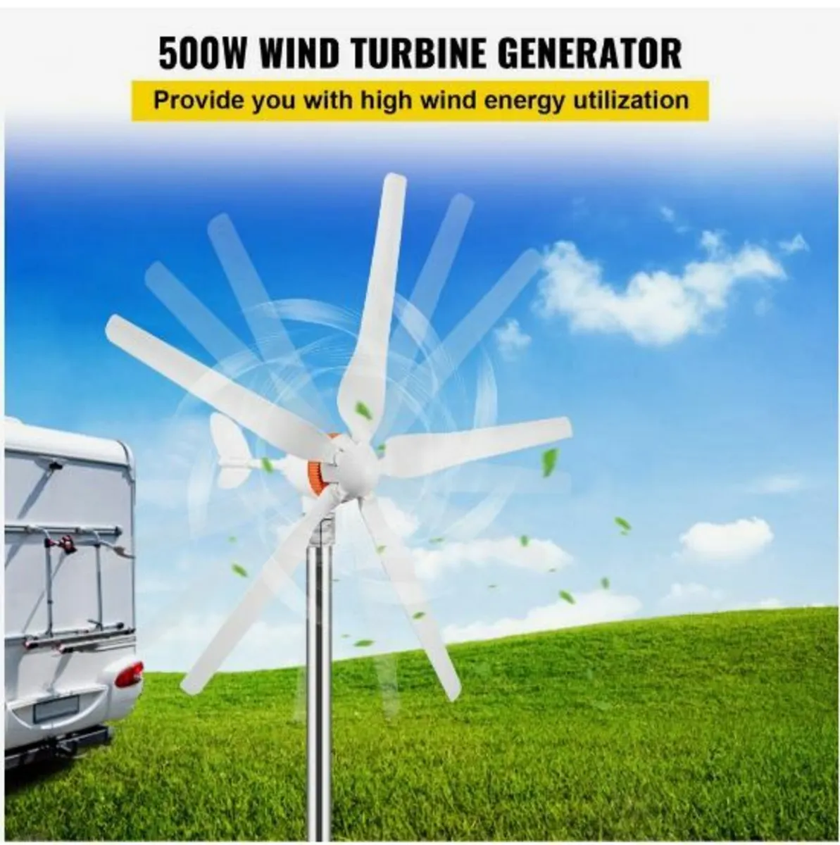 Wind Turbine Generator, 12V/AC Wind Turbine Kit - Image 3