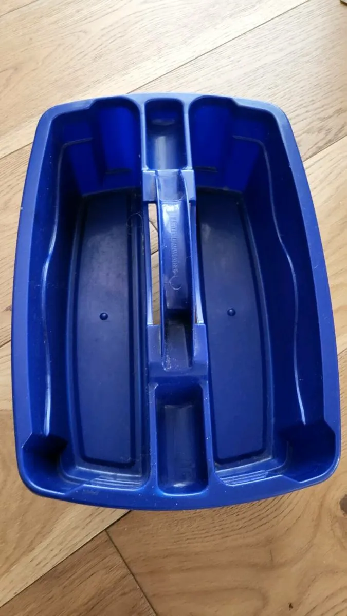 2 plastic storage caddies - Image 4