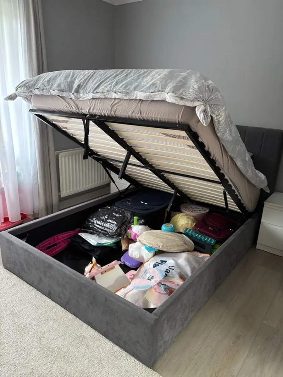 Storage Double Bed+Mattres 25CM - Image 4