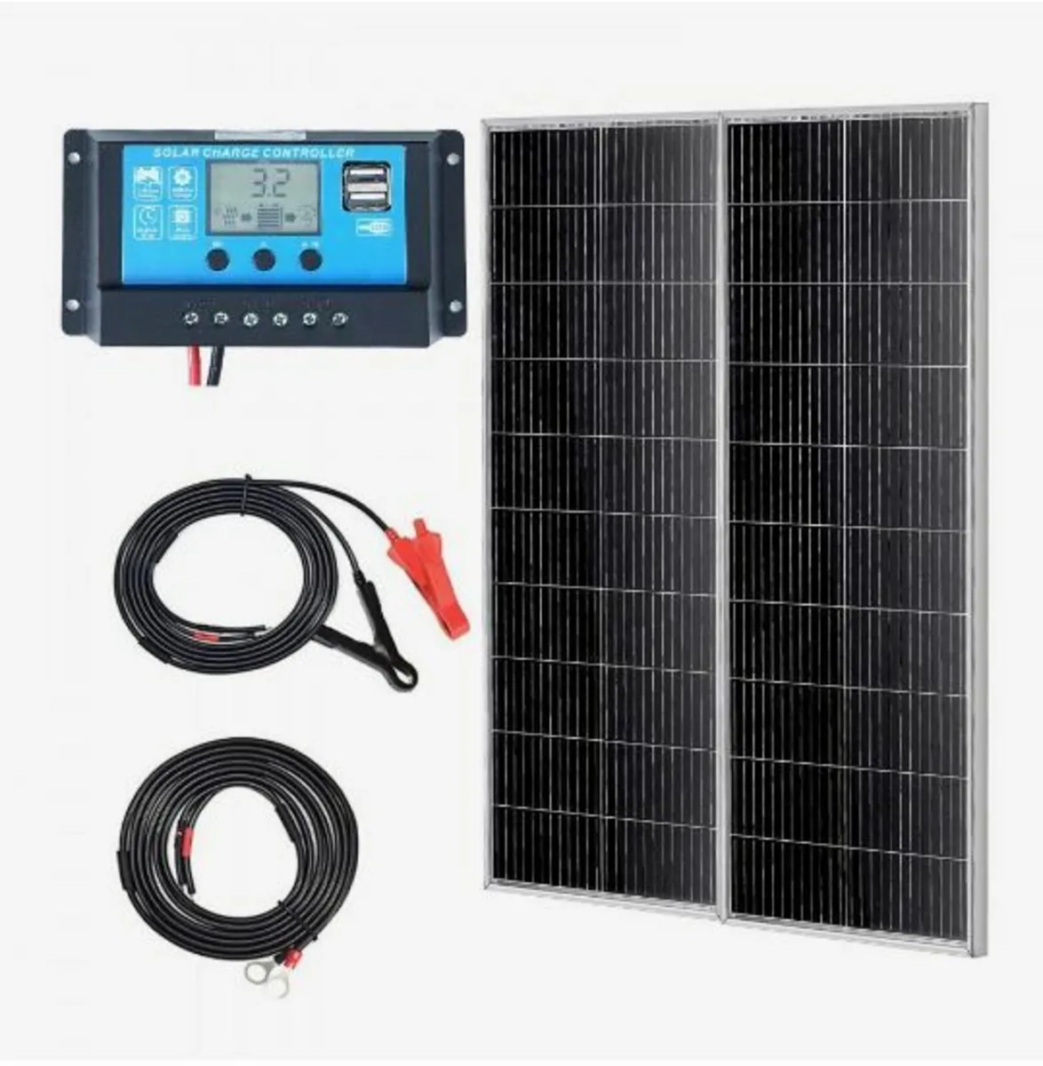 200W Monocrystalline Solar Panel Kit 2PCS Solar - Image 1