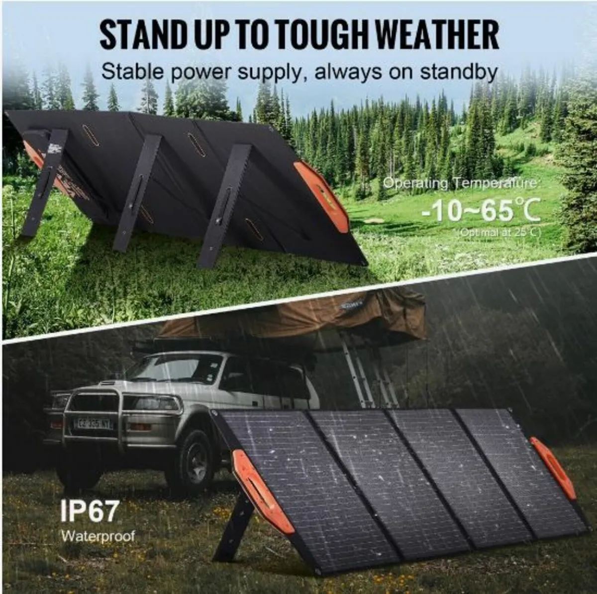 Portable Monocrystalline Solar Panel 120W - Image 2