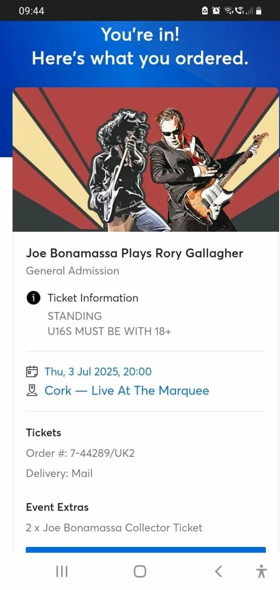 Joe Bonamassa tickets - Image 2