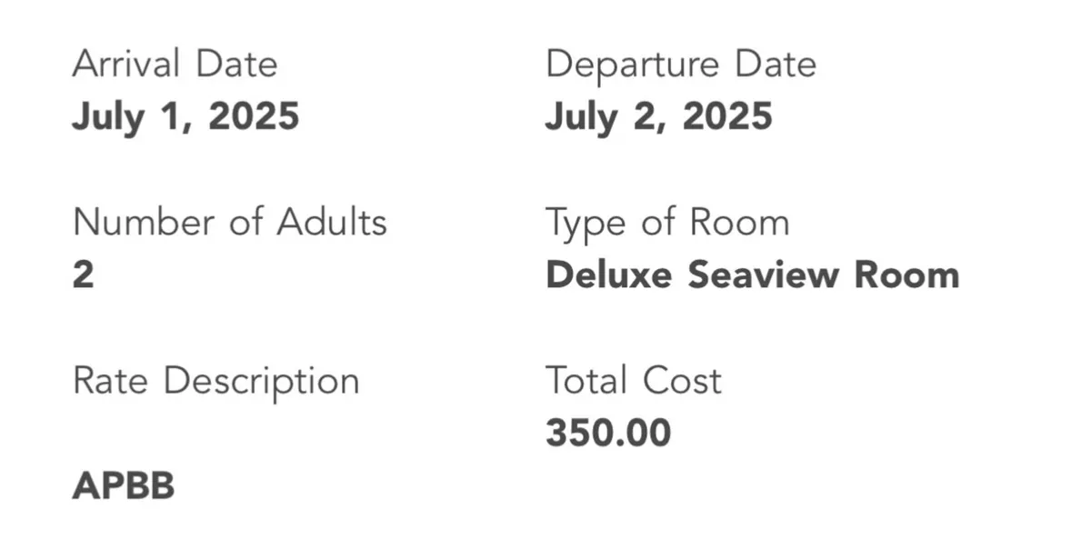 Hotel Stay Cliff House Hotel Ardmore 1st of July - Image 2