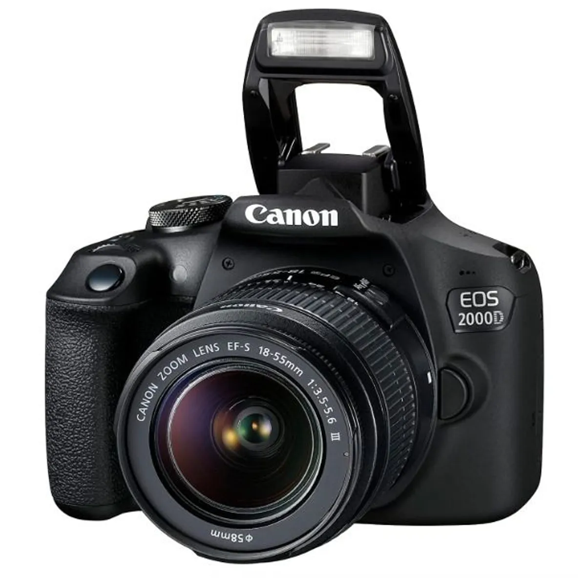 Canon EOS 2000D + EF-S 18-55mm III Lens - Easy-to-use DSLR Camera. Comes with memory card, tripod, carry case and guide book. - Image 1