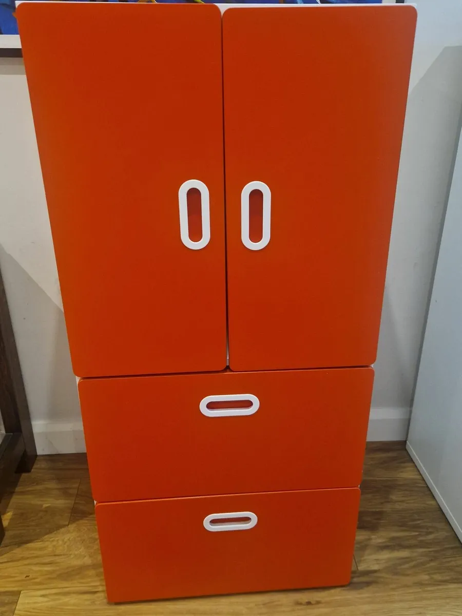 Kids Wardrobes x2 (Red & Green) - Image 2