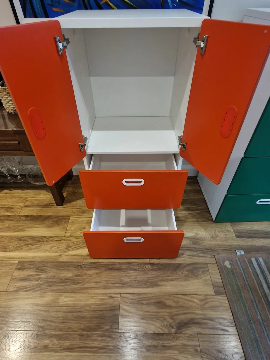 Kids Wardrobes x2 (Red & Green) - Image 4