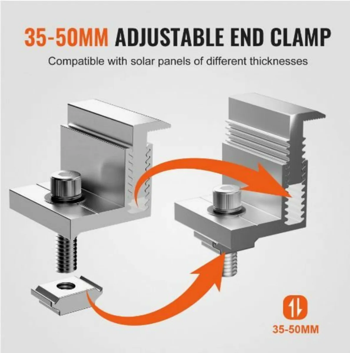 Solar Panel Z Mounting Bracket 35-50mm - Image 4