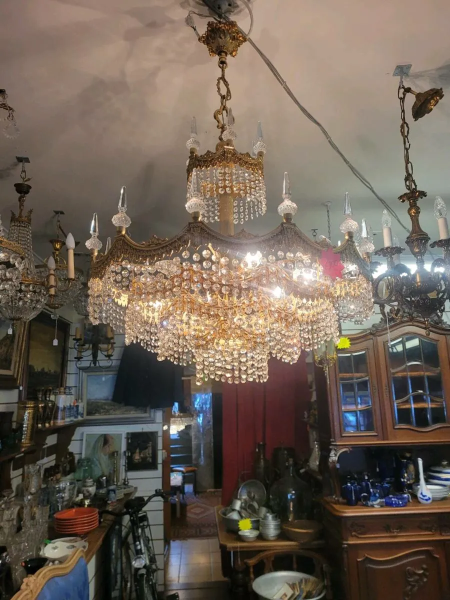 French crystal chandaliers. Price from 50-250 eur - Image 4